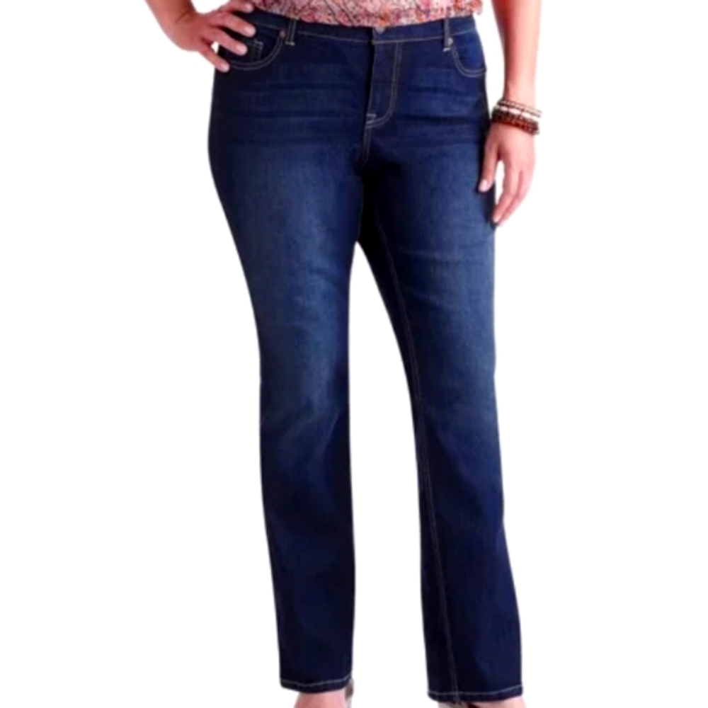 Faded Glory Dark Wash jeans size 14p